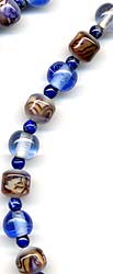 china blue flower beads