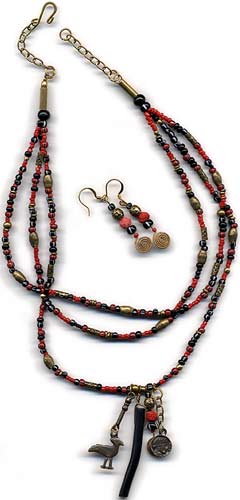 coral necklace
