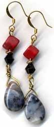 coral earrings