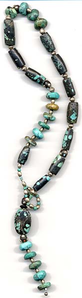turquoise silver lariat